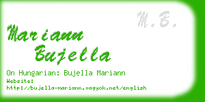 mariann bujella business card